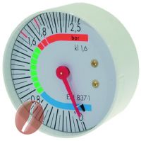 MANOMETER FÜR KESSEL ø 57 mm 0-2,5 bar