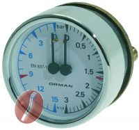 MANOMETER FÜR KESSEL - PUMPE ø 60 mm