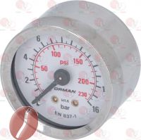 Pumpendruckmanometer für E61 Brühgruppen