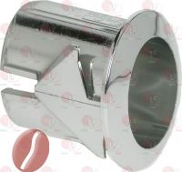 DRUCKKNOPFTGEHÄUSE ELLIPT. 17x13 mm CROM