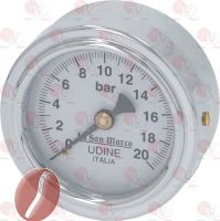 MANOMETER PUMPE ø 58 mm 0÷20 bar