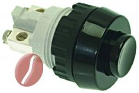 DRUCKKNOPF 1-POLIG SCHWARZ 0,7A 250V