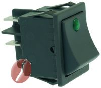 SCHALTER 2-POLIG SCHWARZ 16A 250V