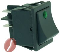 SCHALTER 2-POLIG SCHWARZ 16A 250V
