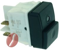 DRUCKSCHALTER 2-POLIG SCHWARZ 16A 250V