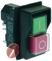 DRUCKKNOPFSCHALTER  0-1 15A 250V