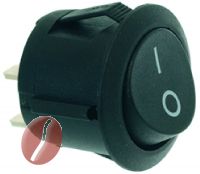 2-POLIGER SCHALTER SCHWARZ 10A 250V