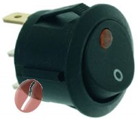 2-POLIGER SCHALTER SCHWARZ 10A 250V