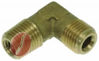 ANSCHLUSS GEWINKELT MESSING ø1/4\"\"M 1/4\"\"M