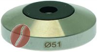 BASIS FÜR TAMPER M8 FLAT INOX ø 51 mm