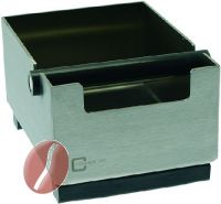 SCHUBLADE AUS INOX KAFFEESATZ METAL