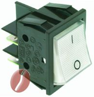 SCHALTER 2-POLIG 16A 250V WEIß